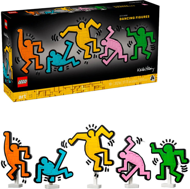 AMAZE aN SR B C DANCING FIGURES  AA8 Keith Haring - 1-5 LEGO 31216 1773 pcs/p2s 18+ art