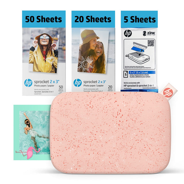 50 Sheets
20 Sheets
5 Sheets
hp zink
hp sprocket 2 x 3" Photo paper / papier 50 Works exclusively with HP sprocket & Sprocket 2-in-1 seulement
hp sprocket 2x3" Photo paper / papier 20 Works exclusively with HP sprocket & Sprocket 2-in-1 seulement
hp sprocket 2x3" 2x3" (5x7,6cm) 5 sheets adhesive photo paper Works exclusively with HP sprocket & Sprocket 2-in-1 seulement