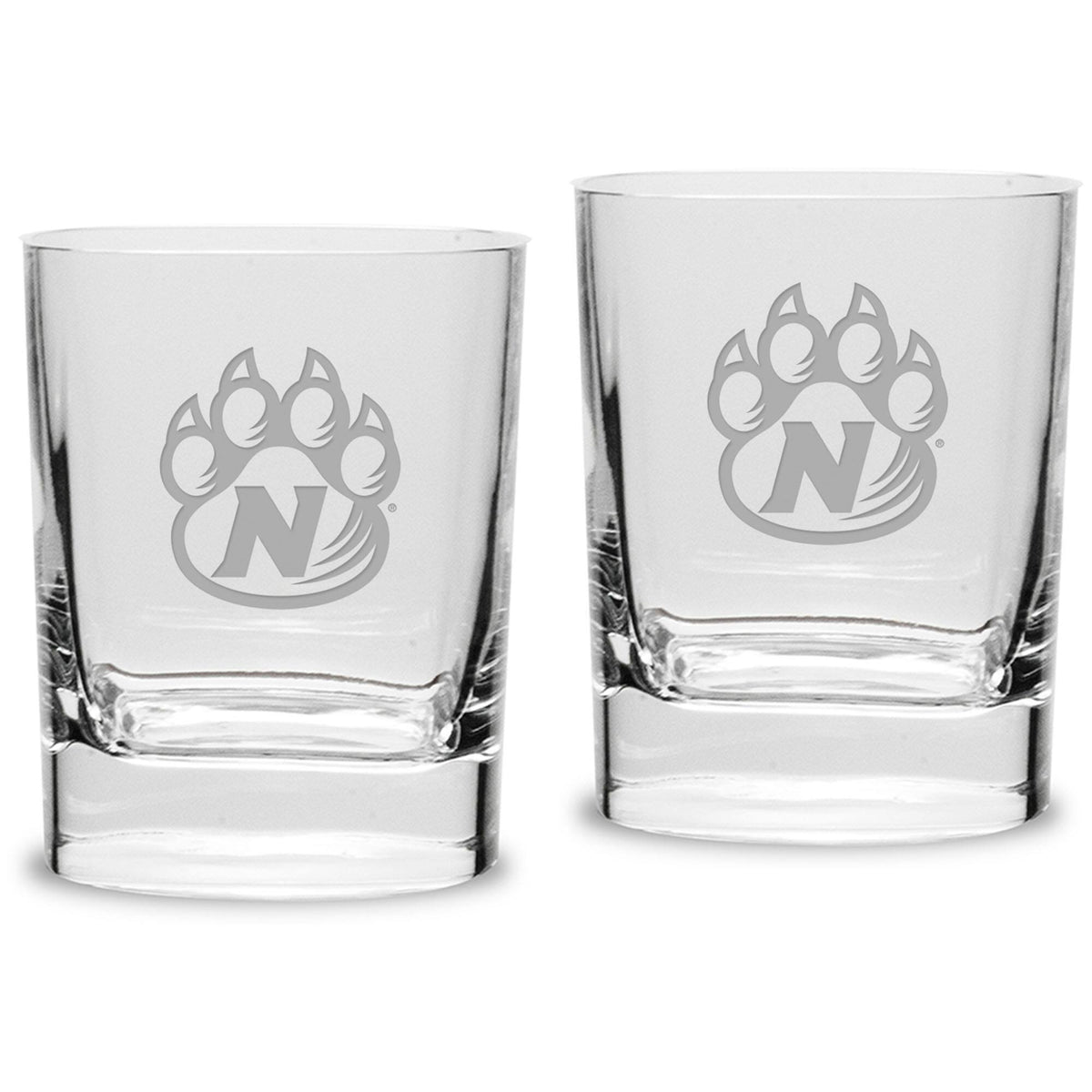Jardine - Northwest Missouri State Bearcats 11.75oz. Square Double Old Fashioned Glass Set - Multicolor