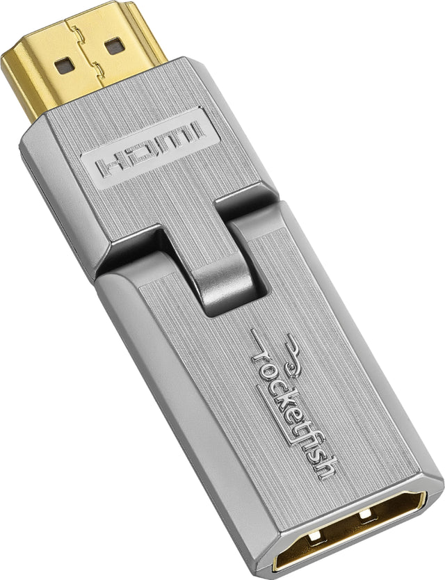 Angle. Rocketfish™ - HDMI Universal Swivel Adapter - Silver.