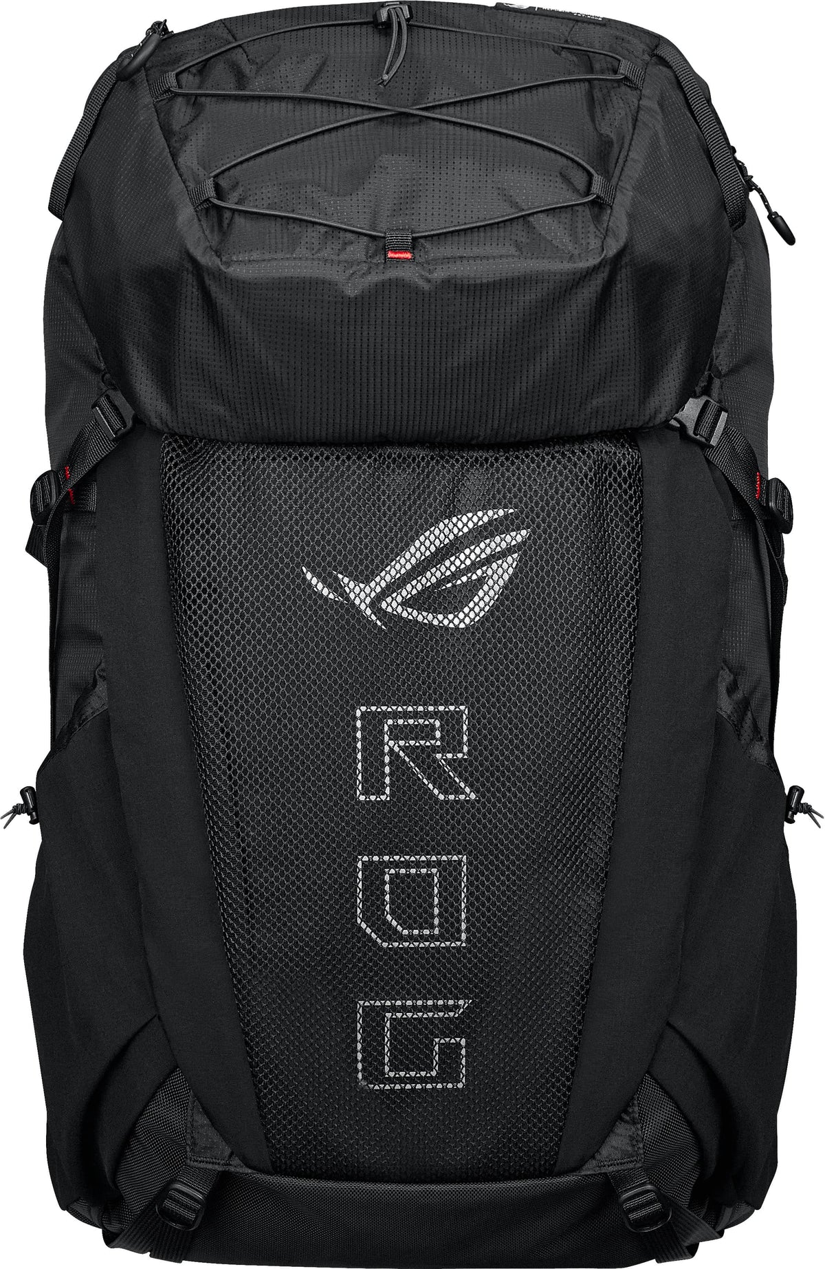 ASUS - ROG Archer ErgoAir 40L Lightweight Modular Gaming Backpack with 18" Laptop Compartment and Waterproof Rain Cover - Black
