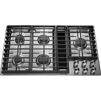 KitchenAid - 36 in. Wide 5 burners Gas Cooktop