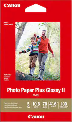 Canon - PP-301 Photo Plus II High-Glossy Photo 3.95" x 5.9" 100-Count Paper