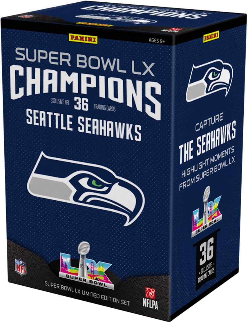 2026 Panini Super Bowl LX Seattle Seahawks Champion Box Set Blaster Box