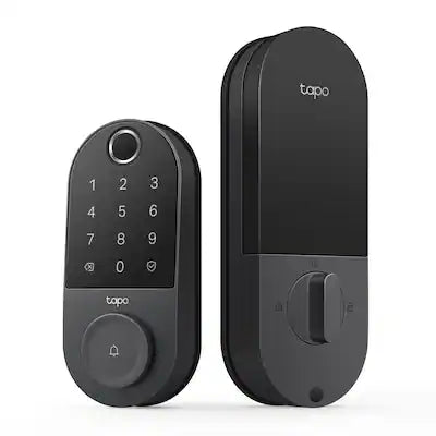 TP-Link - Tapo DL110 Smart Wi-Fi Deadbolt Lock - Lock/Unlock using Keypad, App, or Fingerprint Recognition - Replaces Most Locks
