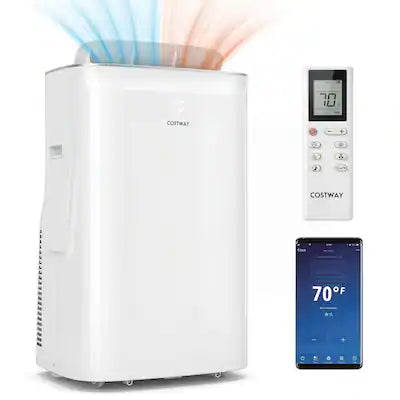 Costway - 15000 BTU Inverter Portable Air Conditioner with Fan, Dehumidifier, Auto Swing