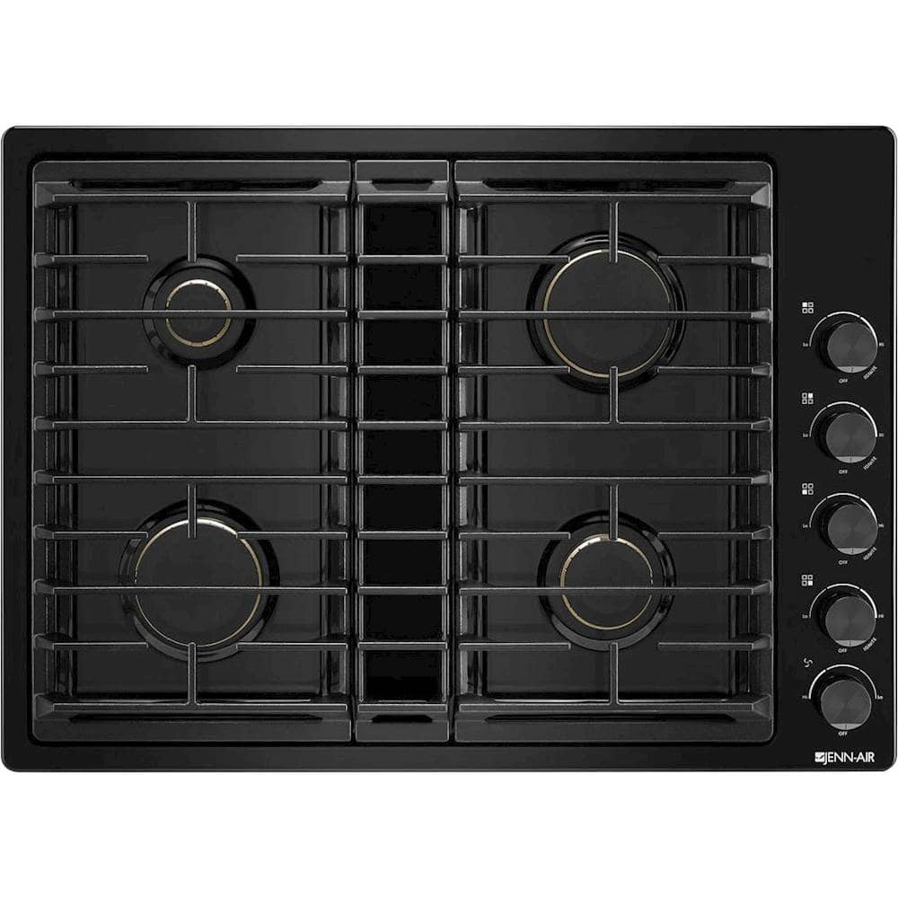 JennAir - 30 in. Wide 4 Burner Built-In Gas Cooktop - Black