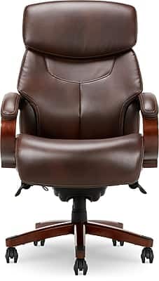 La-Z-Boy - Bradley Bonded Leather Executive Chair, Roasted Chestnut (44762) - Roast Chestnut
