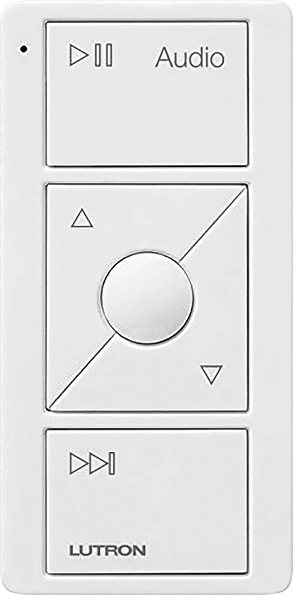 Lutron - Caseta Wireless Pico Smart Remote for Audio, Works with Sonos - White