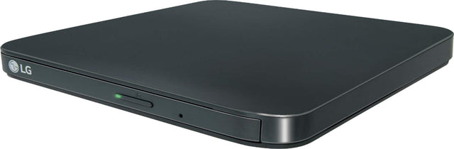 Front. LG - 8x External USB Double-Layer DVD±RW/CD-RW Drive - Black.