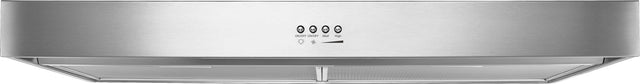 Front. Whirlpool - 30" Convertible Range Hood - Stainless steel.