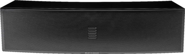 Front. MartinLogan - Motion 4" 90-Watt Passive 2-Way Center-Channel Speaker - Gloss Black.