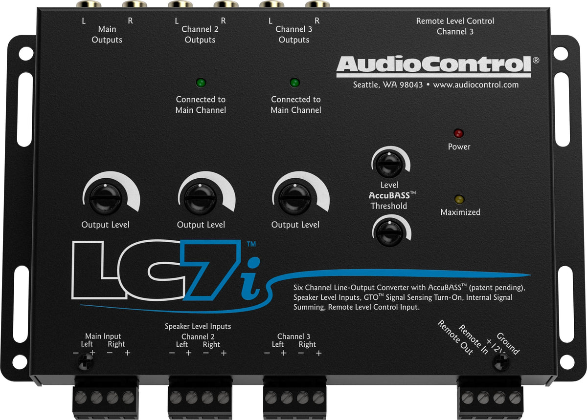 AudioControl - 6-Channel Active Line Output Converter with AccuBASS - Black