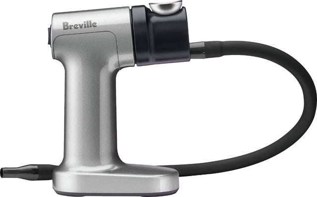 Angle. Breville - the Smoking Gun Electric Wood Smoker - Silver.