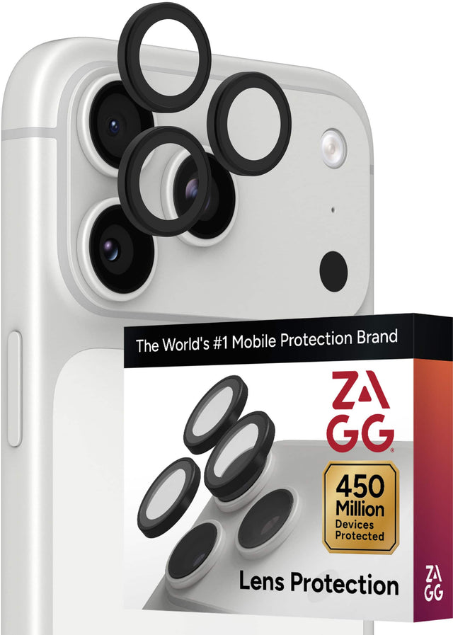 World's #1 Mobile Protection Brand  
The ZAGG  
450 Million Devices Protected  
Lens Protection
