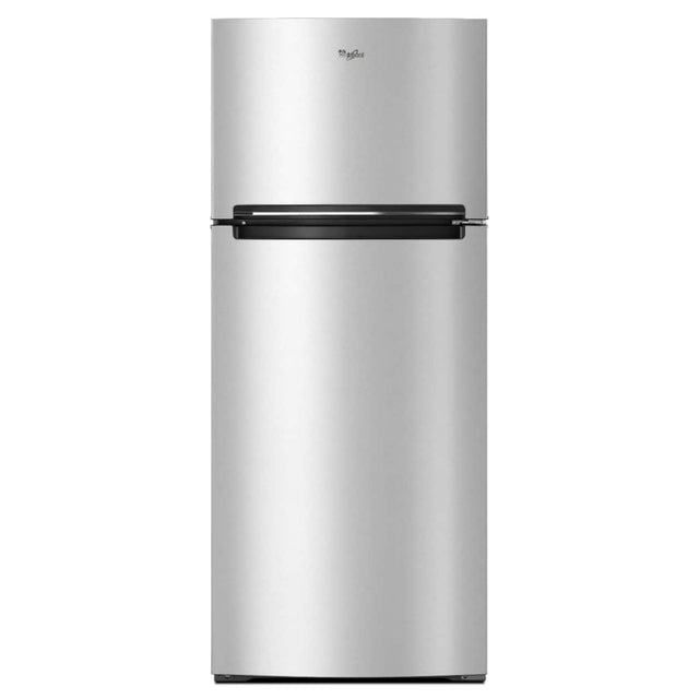 Front. Whirlpool - 28 in. Wide 18 cu. ft. Wide Refrigerator Compatible With The EZ Connect Icemaker Kit - Stainless Steel.