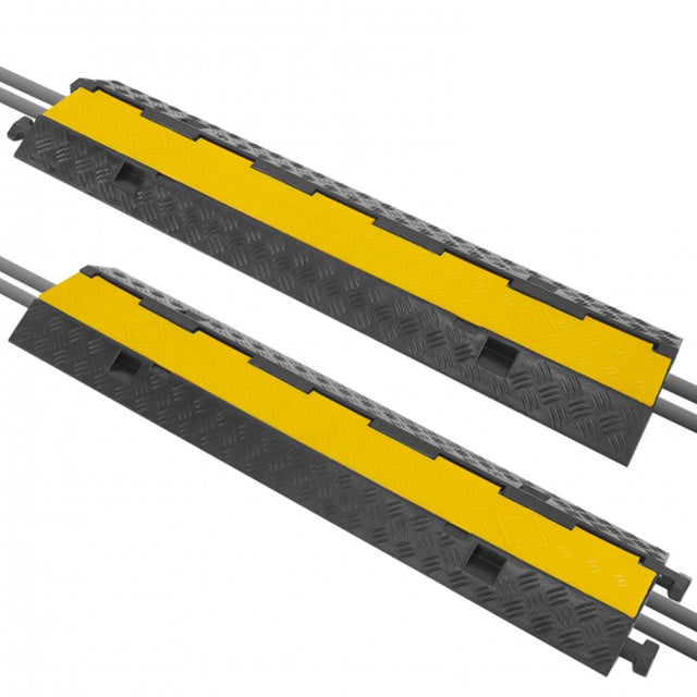 Front. Pyle - Pyle Durable Cable Ramp Protective Cover - 2,000 lbs. Heavy Duty Hose & Cable Track Protector.