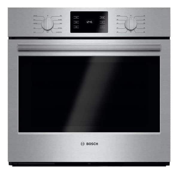 Bosch - 500 Series 30" 4.6 Cu. Ft. Built-In Single Electric Wall Oven with True Convection - Stainless Steel