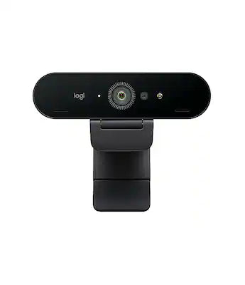 Logitech - Brio Ultra HD Pro 4096 x 2160 Business Webcam with RightLight 3 and Noise-Cancelling Dual Mics