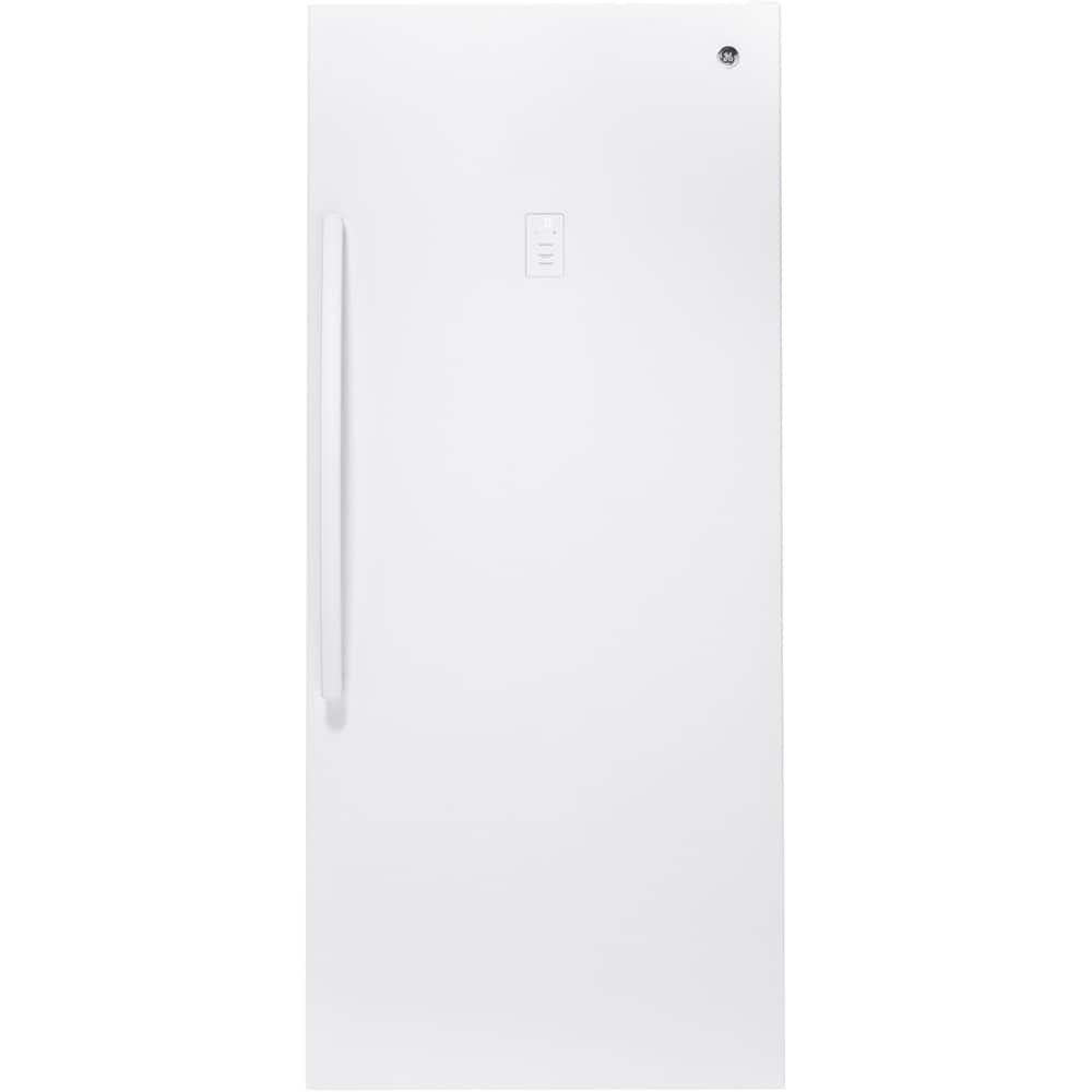 GE - 21.3 Cu. Ft. Frost-Free Upright Freezer - White