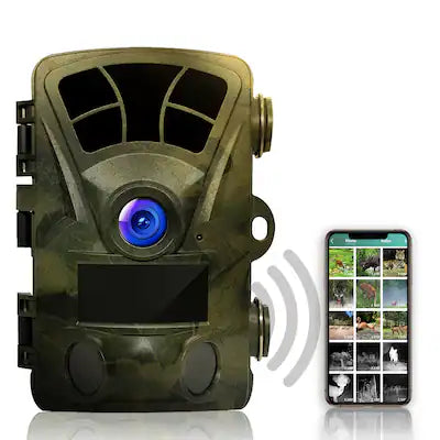 Rexing - H2 4K Wi-Fi Trail Camera with Ultra Night Vision for Hunting Games and Wildlife Monitoring