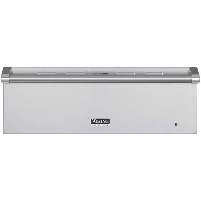 Front. Viking - Professional 5 Series 29" Warming Drawer - Stainless Steel.