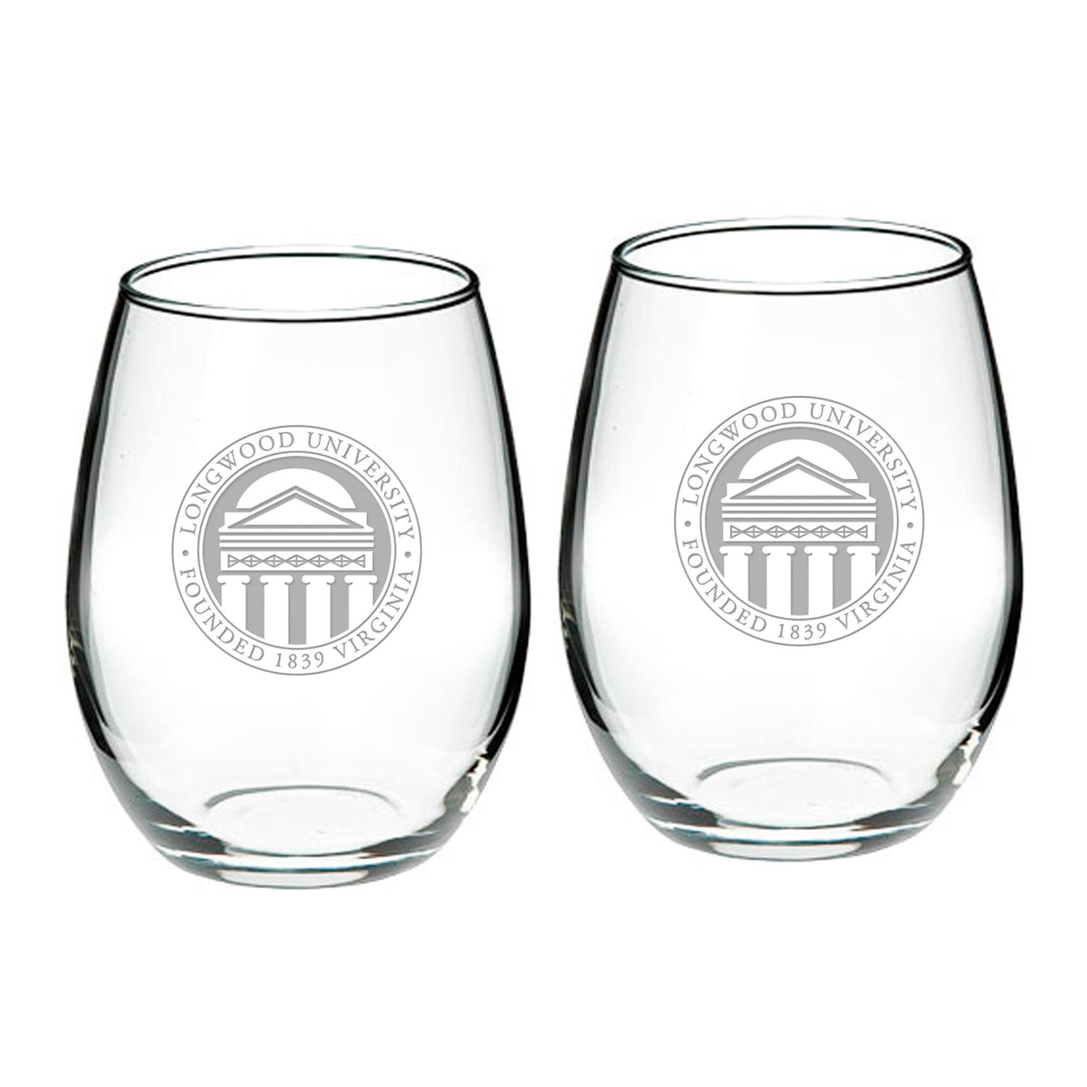 Jardine - Longwood Lancers 21oz. 2-Piece Stemless Wine Glass Set - Multicolor