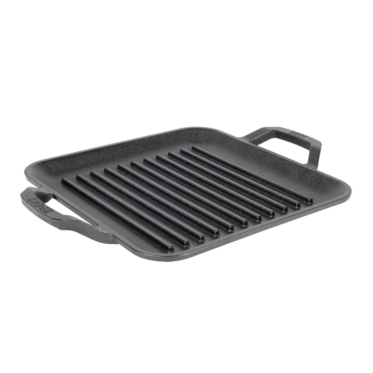 Lodge - 11" Cast Iron Square Grill Pan - Chef Collection - Pre-Seasoned - Versatile - Indoor & Outdoor - Heat Retention - Black