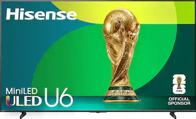 Hisense - 85" Class U6 Series MiniLED QLED UHD 4K HDR Smart Fire TV (2025)