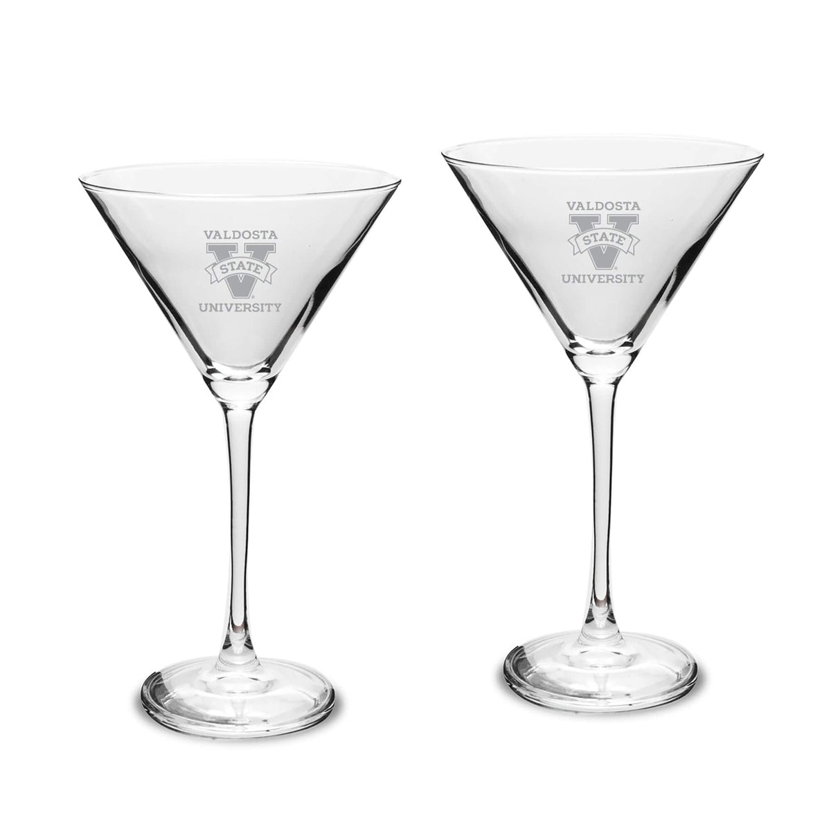 Jardine - Valdosta State Blazers Two-Piece Traditional 10oz. Martini Glass Set - Multicolor