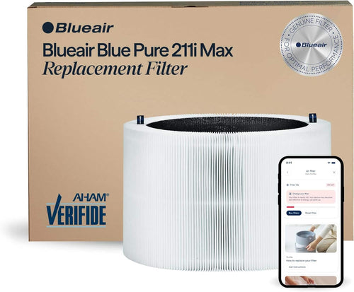 Blueair Blueair Blue Pure 211i Max Replacement Filter GENUINE FILTER FOR Blueair OPTIMAL PERFORMANCE

I 0:41 Air Sher Pes Rna x AHAM VERIFIDE Filter Mfe sn wn

Change your filter - - . naity M - ceune may harsma - unurtiue 4 energy UN anen

Buy now

How to replace your filter

Det mnatrictions