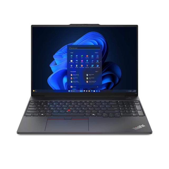 Front. Lenovo - Lenovo ThinkPad E16 Gen 2 16" Laptop -  AMD Ryzen 5 7535U  with 8GB Memory - 256GB SSD - Black.