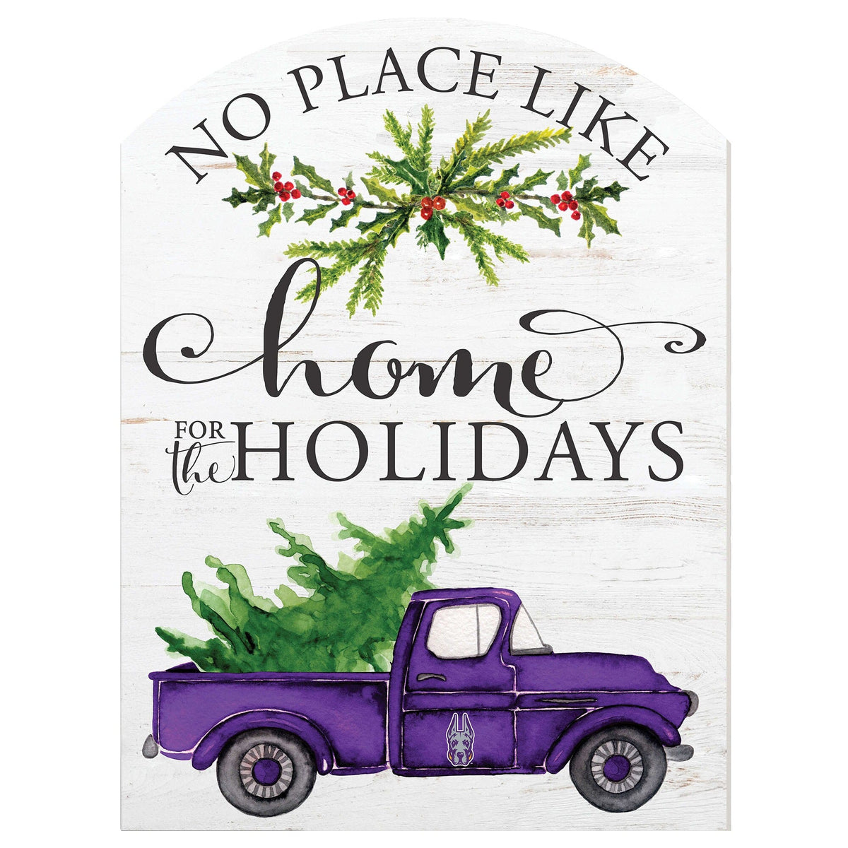 Jardine - UAlbany Great Danes 16'' x 22'' Holiday Marquee Sign - White