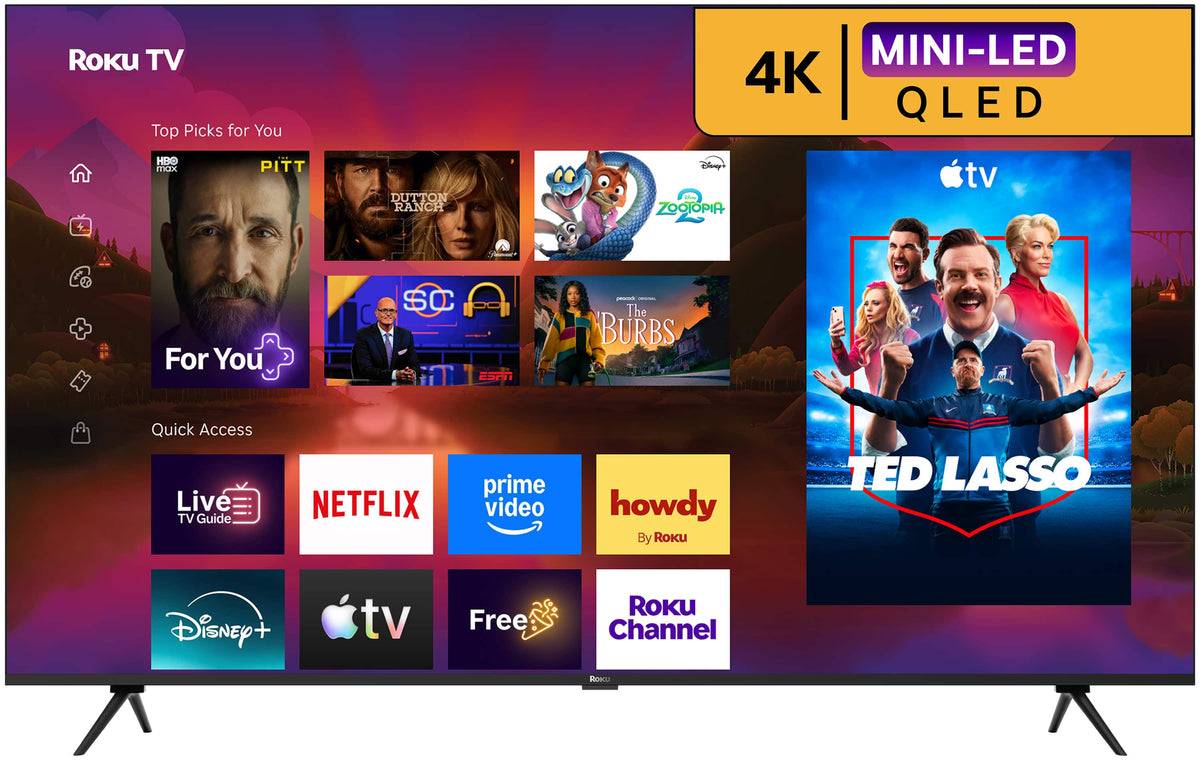 Roku - 65" Class Plus Series 4K QLED Mini-LED Smart RokuTV