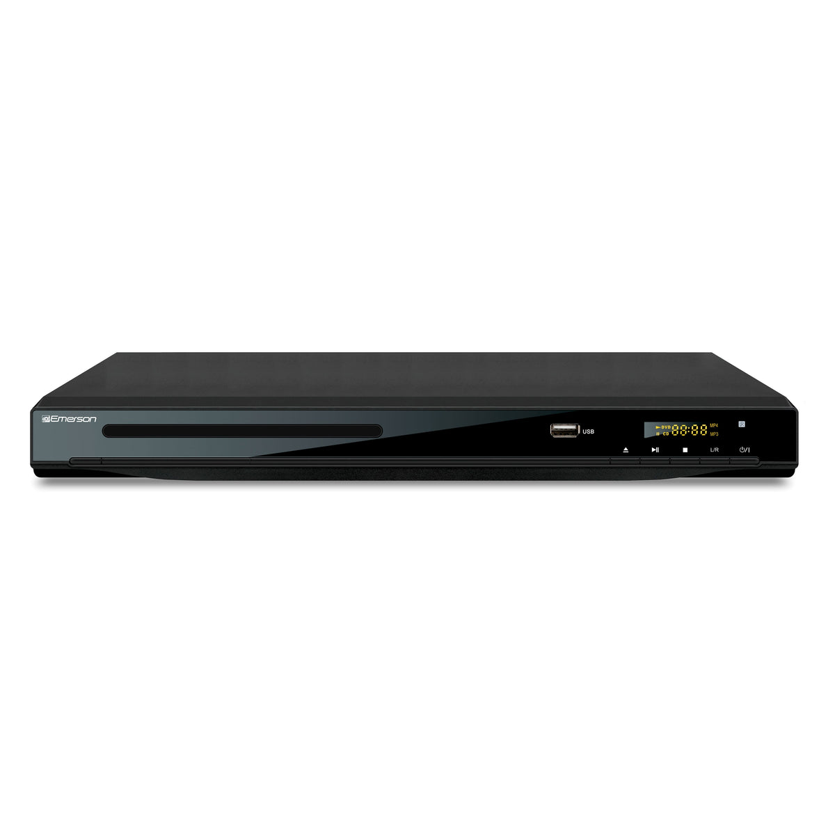 Emerson - DVD Player with HD Upconversion, HDMI Output, USB Playback, 1080p Resolution, and Dolby Digital Surround Sound (ED-8000) - Black
