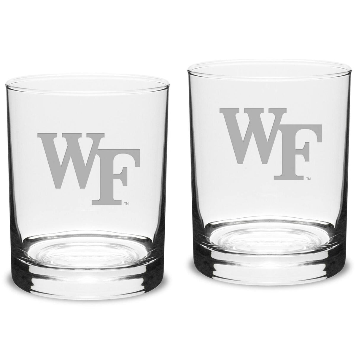 Jardine - Wake Forest Demon Deacons 14oz. 2-Piece Classic Double Old-Fashioned Glass Set - Multicolor