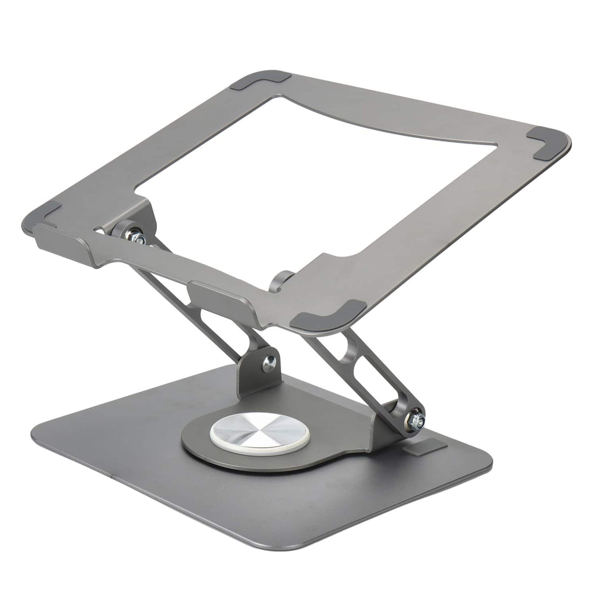 Uncaged Ergonomics - Adjustable Swivel Laptop Stand for Desk - Space Gray
