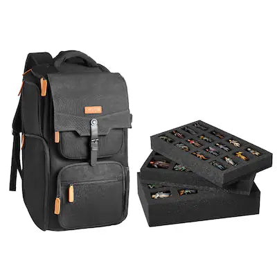 VEVOR - Miniature Storage Carrying Figure Bag, Fits 58 Infantry Minis, Miniature Transport Bag with Adjustable Shoulder Strap