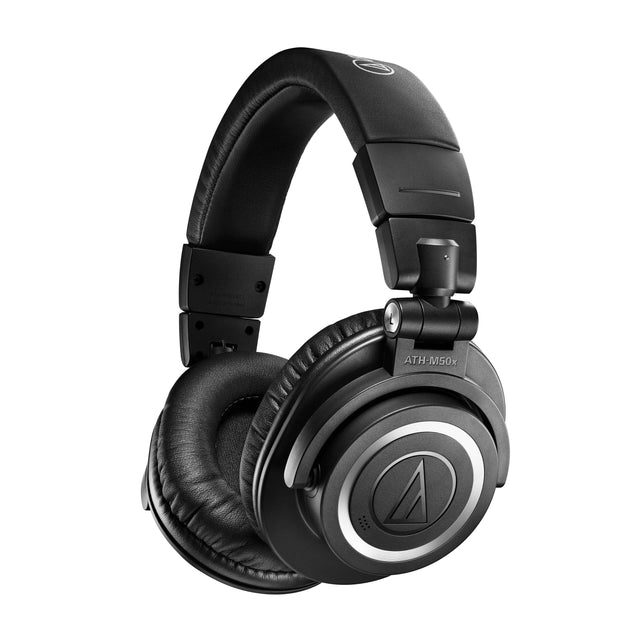 Front. Audio-Technica - M50XBT Studio Monitor Headphones - Black.