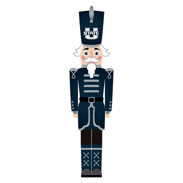 Front. Fan Creations - Utah State Aggies 46" Nutcracker Leaner - Multicolor.