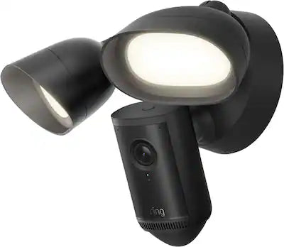 Ring - Floodlight Cam 4K Pro, Retinal 4K video, up to 10x Zoom, ultra-bright motion-activated floodlights