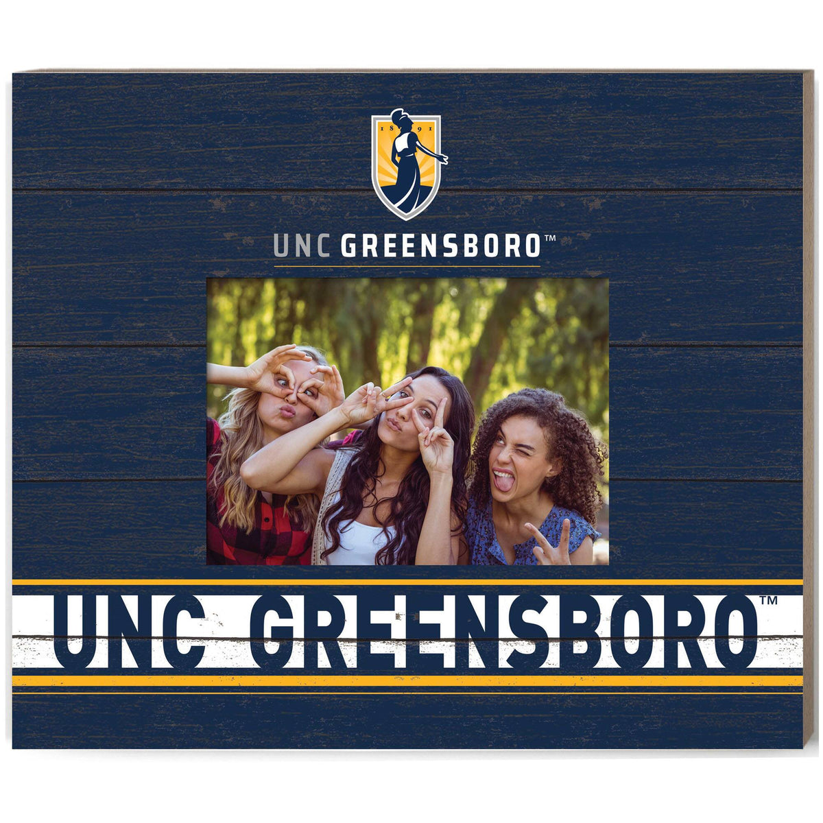 Jardine - UNCG Spartans 11'' x 13'' Team Spirit Scholastic Picture Frame - Navy