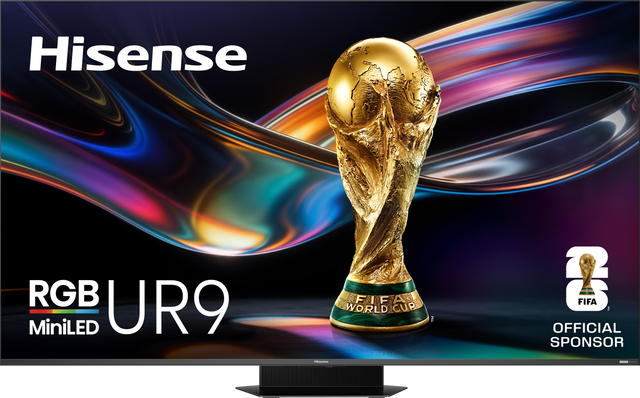 Hisense RGB UR9 MiniLED  
FIFA WORLD CUP™  
OFFICIAL SPONSOR