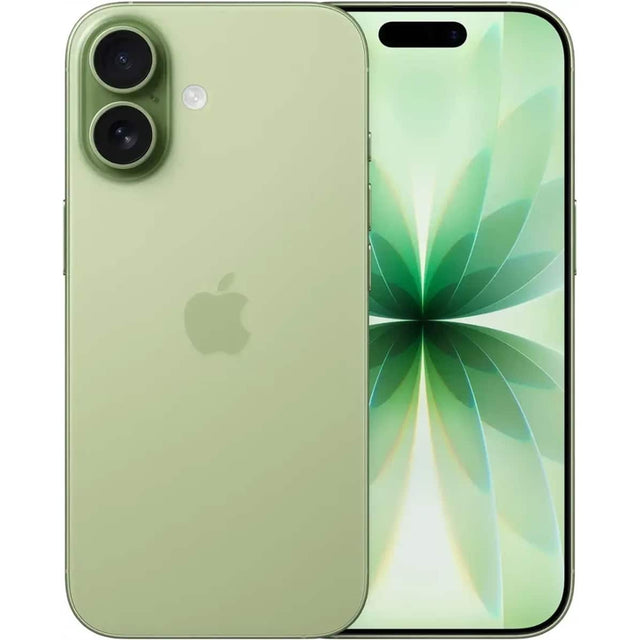 Front. Apple - iPhone 17 256GB 6.3" 5G Fully Unlocked, Sage - Green.