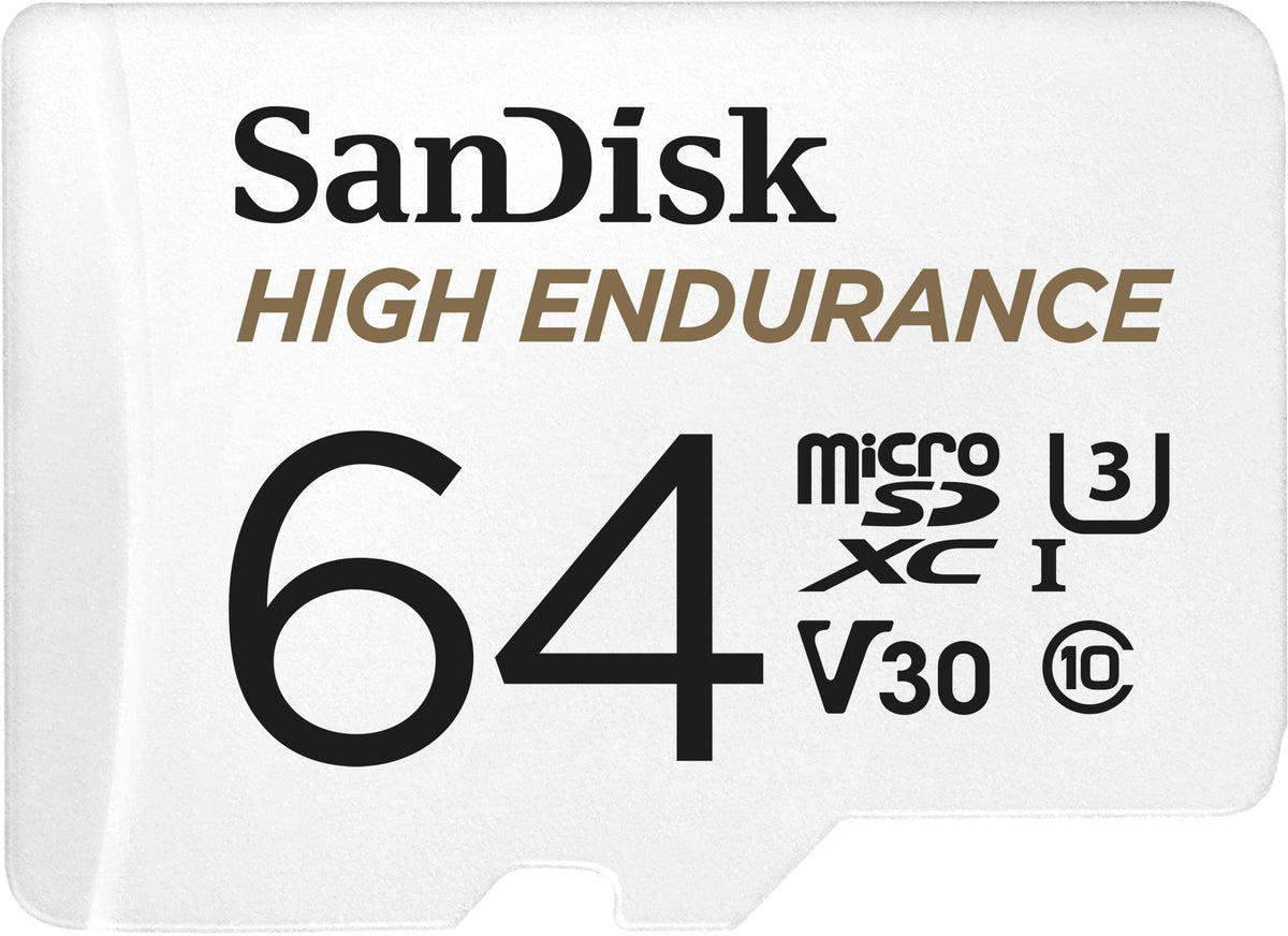 64GB SanDisk High Endurance microSDXC Card with Adapter