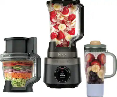 Ninja - CrushBOSS Intelligent 3-in-1 Blender, Tumbler, & Food Processor Combo
