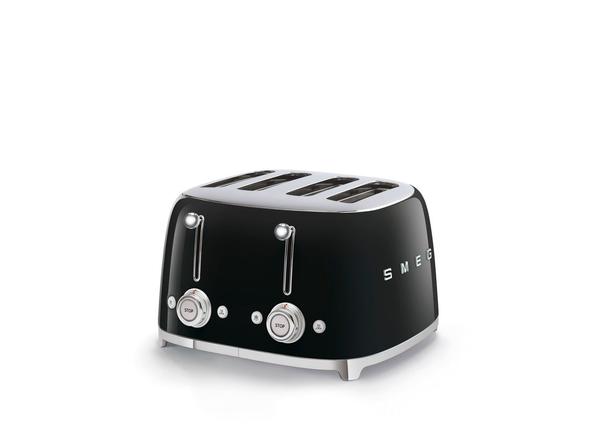 SMEG - TSF03 4-Slice Wide-Slot Toaster - Black