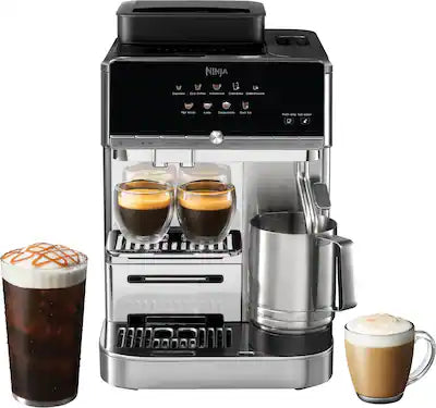Ninja - AutoBarista Fully Automatic Espresso Machine & Frother, 10 Drink Presets, Built-In Grinder