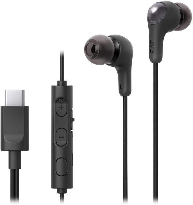 Front. JVC - In-Ear Headphones HAFR9UCB - Black.