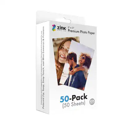 Zink - Photo Paper 2x3"(50 Pack) Compatible W/Polaroid Snap, Snap Touch, Zip & Cameras & Printers
